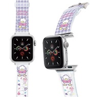 SANRIO-Apple Watch-PVC錶帶-格紋系列-AHIRUNOPEKKLE