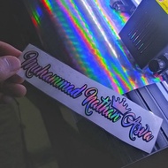 Hologram Name Sticker Crown Sticker Custom Sticker (Own Name)
