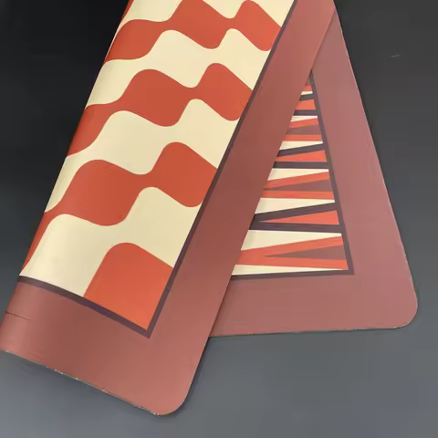 large 48cm/18.9-inch soft rubber three-in-one chessboard Backgammon rolled up for storage durable po