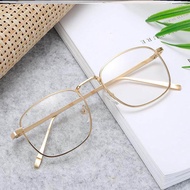 Golden Frame Glasses Men's Glasses Anti-Blue Light Radiation Sven Metal Flat Frame