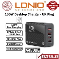 LDNIO A4809C GaN 100W Laptop Charger Adapter Display Desktop Charger 100W Fast Charging Charger Adap