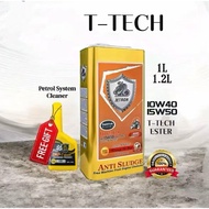 JETRON 10W40 T-TECH ~ 15W50 T-TECH 4T MOTOR OIL SL SYNTHESE*TECHESTER* - 1L - 1.2L