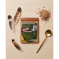Bird feeding medicine.