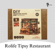 Rolife Miniature House Tipsy Restaurant/DIY Art House Bear
