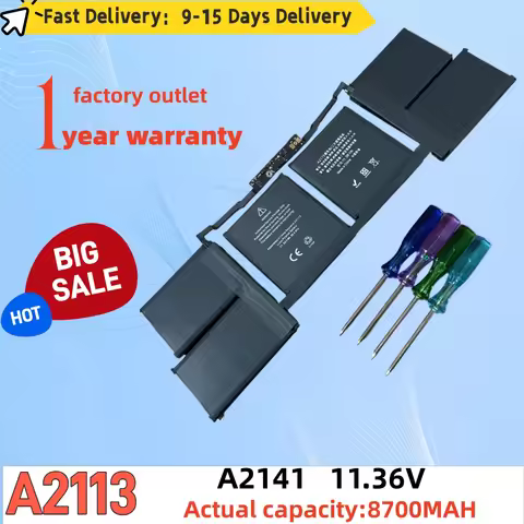 Battery for Apple Macbook Pro 15-inch 2019 model A2141 A2113 laptops
