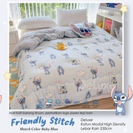 KATUN Bedcover + anti-slip cotton beverly bedsheet with FRIENDLY STITCH motif