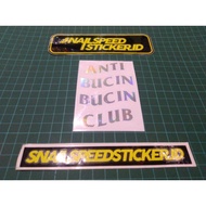 ANTI BUCIN BUCIN CLUB cutting sticker 9x6 cm