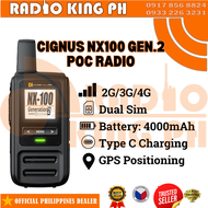 NEW CIGNUS NX100 Gen.2 Poc 4G LTE Network Radio Dualsim