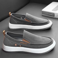 Flat Heel Men's Pedal Canvas Shoes Soft Sole Comfortable Walking Home Durable Casual Shoes Men's Sho