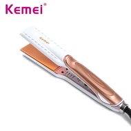 เครื่องหนีบผม Kemei เครื่องหนีบผมไฟฟ้า ทำผมตรงสวยเป็นธรรมชาติ ที่หนีบผม ที่หนีบผมตรง ที่หนีบผมไฟฟ้า 
