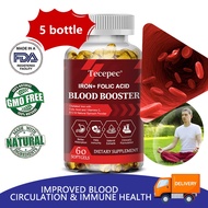 Iron and Folic Acid Supplement with Vitamin C, B12 and Zinc for Men and Women