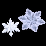 Mirror Crystal Epoxy Large Size Ice Edge Snowflake Double-Layer Epoxy Silicone Mold Handmade Table-Made Decorative Materials