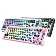 ♞TOM680 TM680 Mechanical Keyboard Kit DIY Hot-swappable 3 Modes RGB Bluetooth/Wired/2.4G wireless