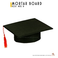 (PRA SEKOLAH/ TADIKA) TOPI KONVO MORTAR BOARD TASSEL MERAH