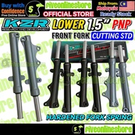 KZR Front Fork Lowered 1.5 Inch Cutting Std Y15ZR LC135 4S 5S Fork Depan Hardened Fork Spring Standa