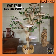 BlackMimi The Real 'Cat Tree' Solid Wood Cat Scratcher House Tree Cat Scratcher Post Tree Rest House - Add On Items