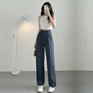 Quần Tây Ống Rộng Nữ Lưng Cao Chất Gold Hàn Cao Cấp Quần Tây Ống Suông Đi Học Mã 68 Quần Công Sở - H