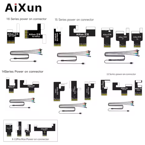 AIXUN P3208 P2408S Boot-up Power Supply Test Line FOR IPhone 7-16ProMax Mobile Phone Batery Motherbo