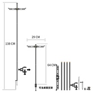 Camp Pole Lighting Lamp Camping Shelf Camping Lamp Foldable Portable Bracket Aluminum Alloy Lamp Hol