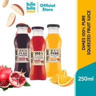 DIMES Feel More 100% Pure Squeezed Fruit Juice (Pomegranate, Fruit Mix, Orange) 250ml Jus Buah Tulen