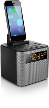 (Philips) Philips AJT3300/37 Bluetooth Dual Alarm Clock Radio iPhone/Android Speaker Dock Speaker