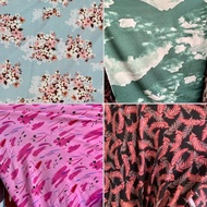 kain rayon motif bunga | bahan kain rayon | rayon kembang | kembang