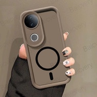 Casing For VIVO V50 5G V2427 Pro Border Protection TPU Colorful Cover With Magnetic Sticker