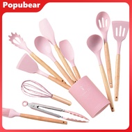 12/14Pcs Cooking Utensils Non-Stick Heat Resistant Silicone Spatula Spoon Oil Brush Shovel Egg Beate