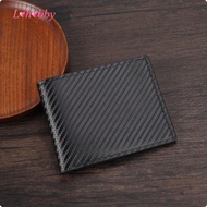 [Lohobby] Bifold Carbon Fiber Wallet Identification Window Men's Bifold Wallet Individual
