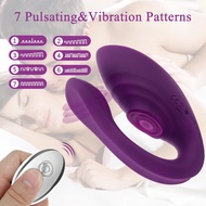 ✙Wireless Remote Control Couple Vibrator Clitoral &amp; G Spot Stimulation with 7 Pulsating Vibration Patterns Sex Toys for