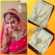 Bollywood Style Matha Patti With Nose Nath