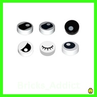 LEGO PARTS (GENUINE) 98138pb007 Tile decorated , Round 1x1 Eye Pupil Pattern 98138pb097 98138pb027 9