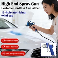 Portable H827 Spray Gun 1.4 Blue Cordless End Spray Upper Caliber
