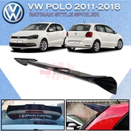 VOLKSWAGEN POLO 2014-2018 BATMAN STYLE REAR ROOF SPOILER VW POLO MK5 BATMAN SPOILER POLO HATCHBACK B