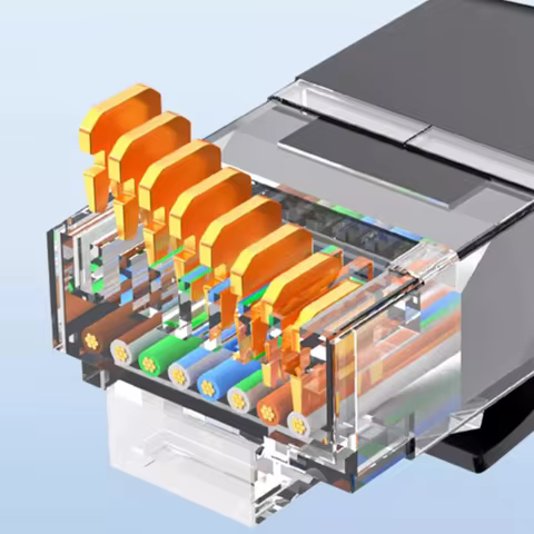 25cm Slim Cat 6 Ethernet Cable 90° Left Right Angled , Ultra Thin & Flexible Rj45 LAN Cord up to Hig
