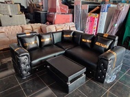 Sofa L mewah super empuk bahan oscar premium