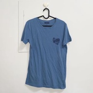 in extenso灰藍色印花Tshirt