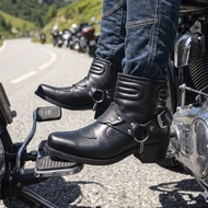 NEFF / Sepatu boot cowboy kulit pria premium / Sepatu biker touring motoris adventure koboy NEC 431