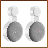 [V E C K] 2Pcs Suitable for Google Audio for Google Nest Mini Wall Bracket Second Generation Socket Hanging Hanger Bracket-White