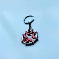 Valorant Contract Merch VCT Fireworks Metal Keychain Pendant Valorant Figure Cosplay
