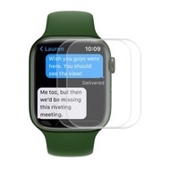 全城熱賣 - 2片裝 適用於 Apple Watch Series 7 45mm ENKAY Hat-Prince 3D全屏PET曲面熱彎高清屏幕保護膜（透明）