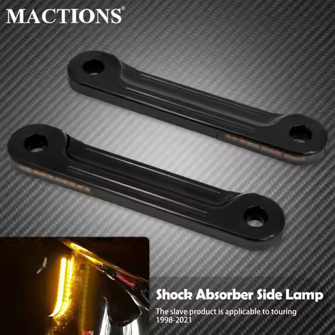 Motorcycle Front LED Flush Fork Turn Signals Light Brackets For Harley Touring Electra Street Glide 