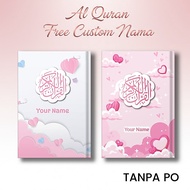 Custom Quran Free Write Name Cover Translation Tajweed Words Color Block Size A6 A5 Hardcover