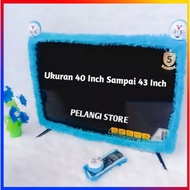 Bando Saung Tv Character Size 40-50 inch Cover Bando Tv Led Jumbo+Saung Remote 40 42 43 50 inch Motif Doll Character Doraemon Hello Kitty Micky Mouse Antem Fur Soft Soft Home Decosari