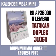 2024 Mini Desk Calendar Custom Single Photo 12 x 16 cm
