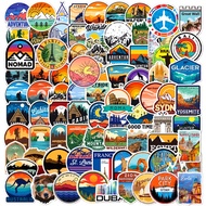 100Pcs/Set ❉ Scenic Travel & Outdoor Adventure Stickers ❉ DIY Fashion Waterproof Doodle Decals Stick