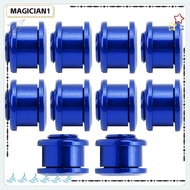 MAGICIAN 10Pcs Single Chainring Bolts, Single Speed Aluminum Alloy Chainring Bolts, Durable Lightwei