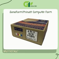 [GY Office] SonoForm/Prinzet Akira Computer Form/Laser Paper 4PLY 9.5”X11” 2A7E0B (White & Pink & Ye