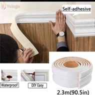 YOLOGO Wall Stickers,  Self Adhesive Wall Skirting Border,  Waterproof Door Frame Decoration Line Sk