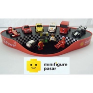Lego 2012 Shell Ferrari Garage Display Ferrari F1 250 GT Berlinetta 450 Italia F40 FXX 150° Italia -